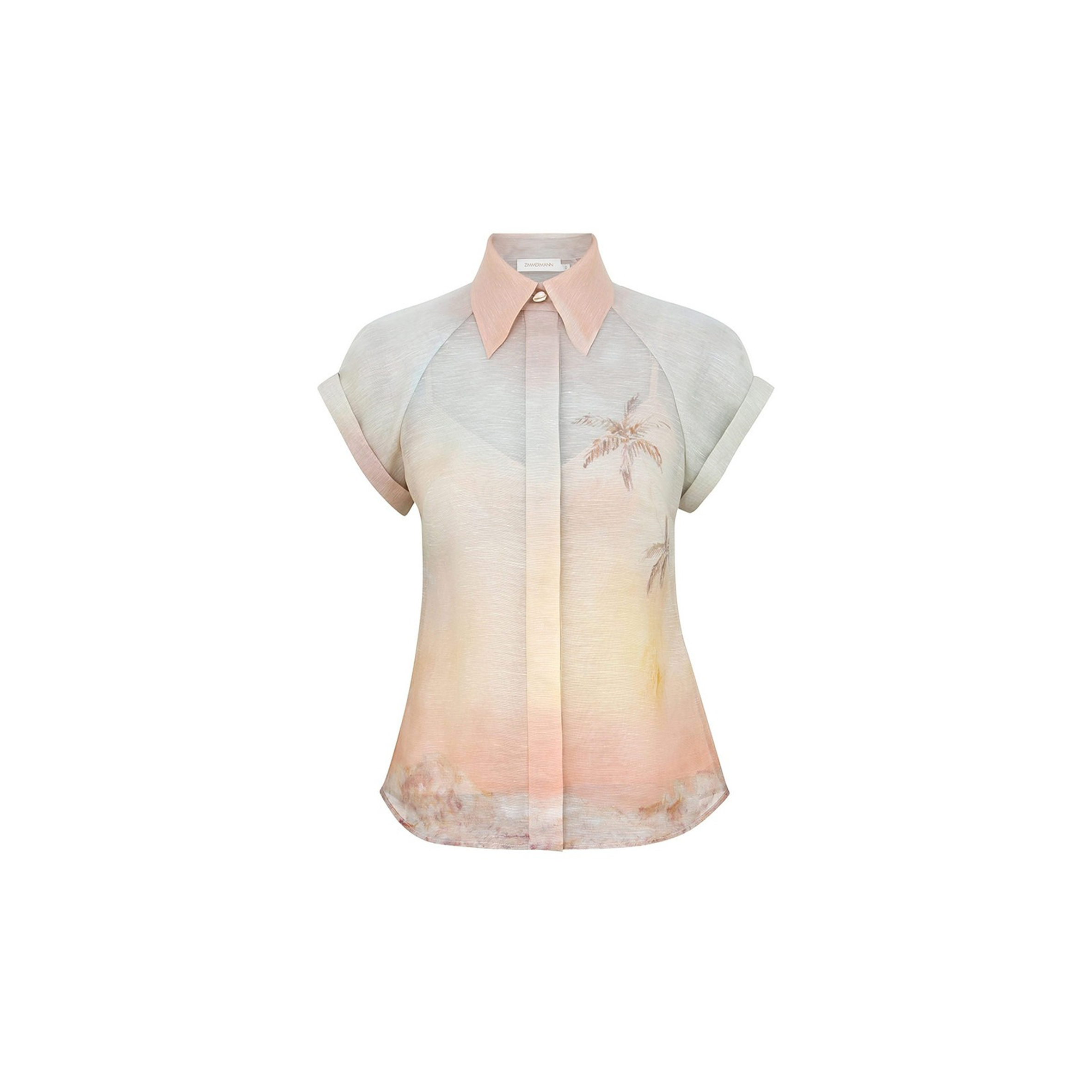 ZIMMERMANN ILLUMINATE FITTED BLOUSE 